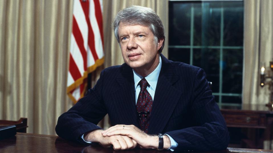 Jimmy Carter at His Desk